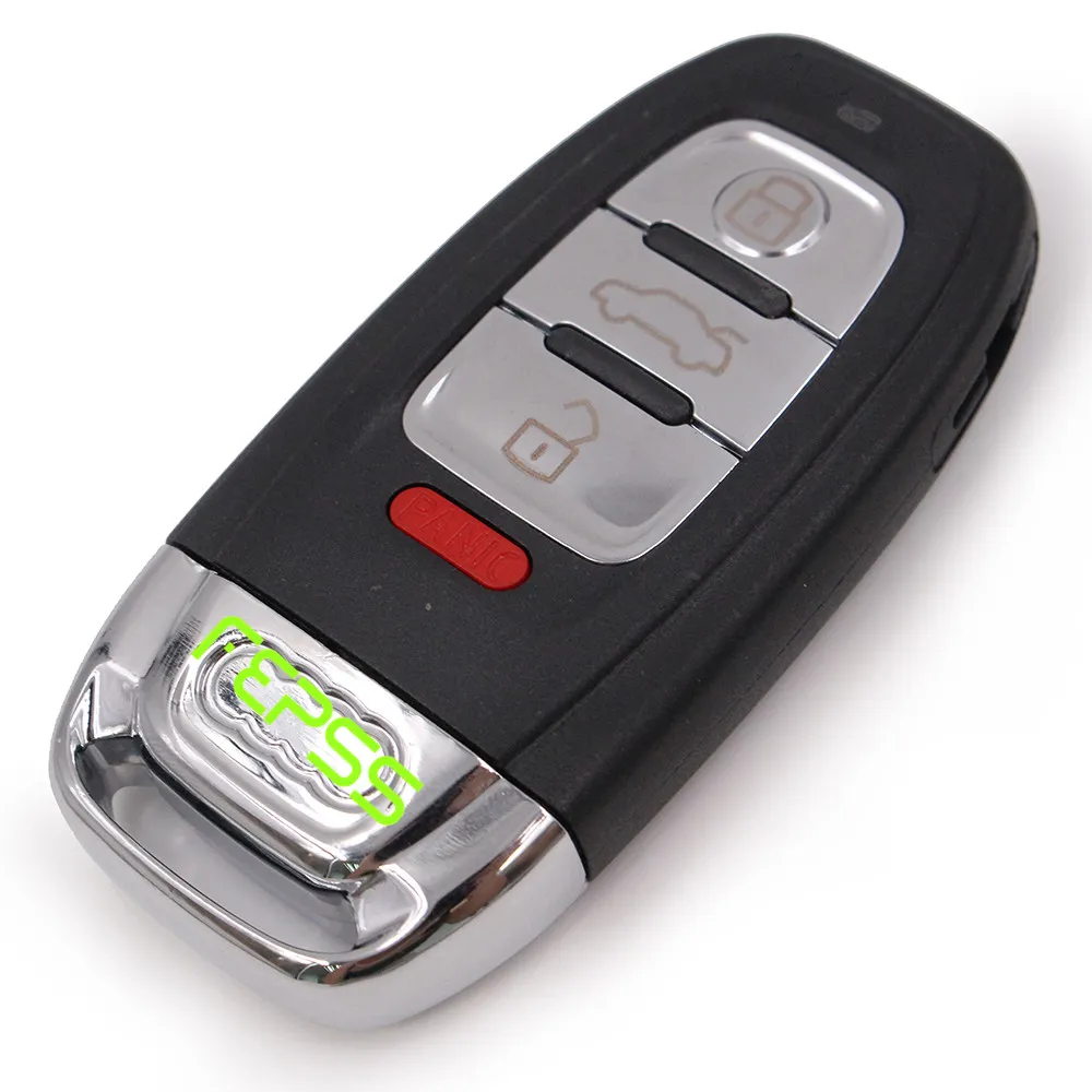 Reemplace la llave de control remoto inteligente Funda Fob 3 + 1 para Audi  A3 A4 A5 A6 Q5 Q8 S4