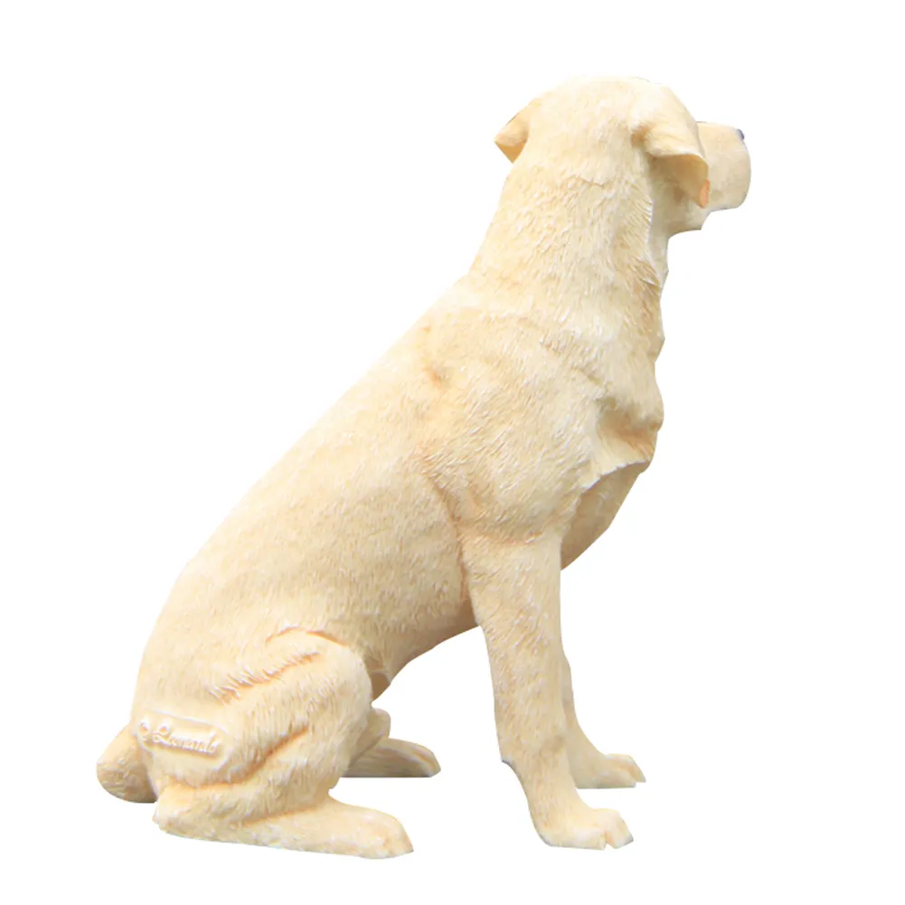 Estatueta de cachorro labrador retriever artesanato esculpido à mão estátua de resina arte animal decoração de casa enfeites presentes para crianças