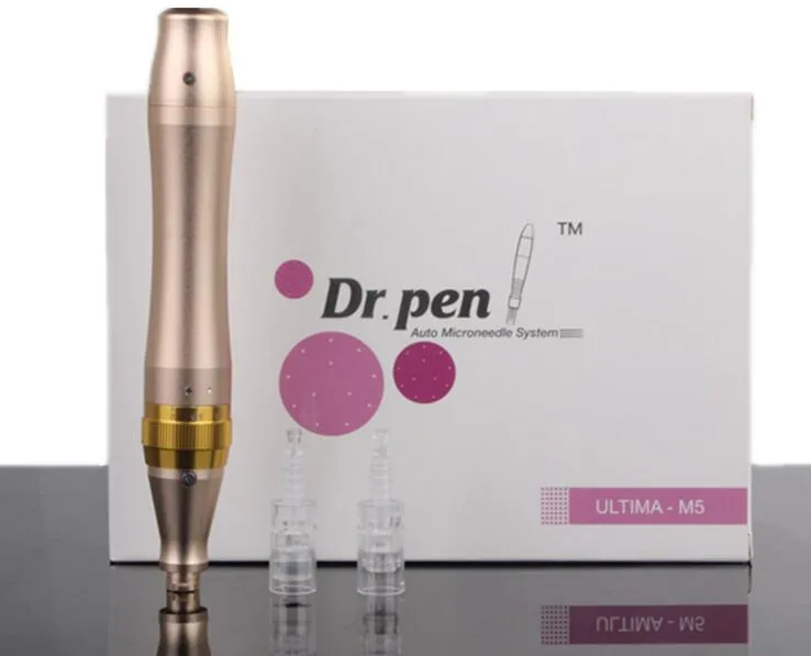 金メタルDerma Pen Dr.Pen M5自動スキンケア電気Dermaスタンプ療法ペンアンチエージング