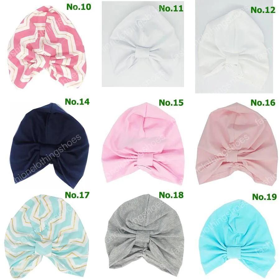 INS Bebê Chevron Gold Dot Chapéu Tampas Do Bebê Para Meninos E Meninas Outono Inverno Crianças Chapéus Criança BeanieTurban Nó Chapéus 0-6 Anos de 19 cor escolher