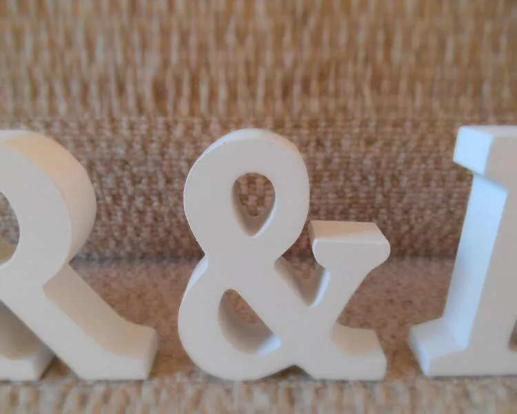 DIY decoration English letters Wooden MR & MRS wedding items Wooden furnishing articles in English letters Bridal capital WT041