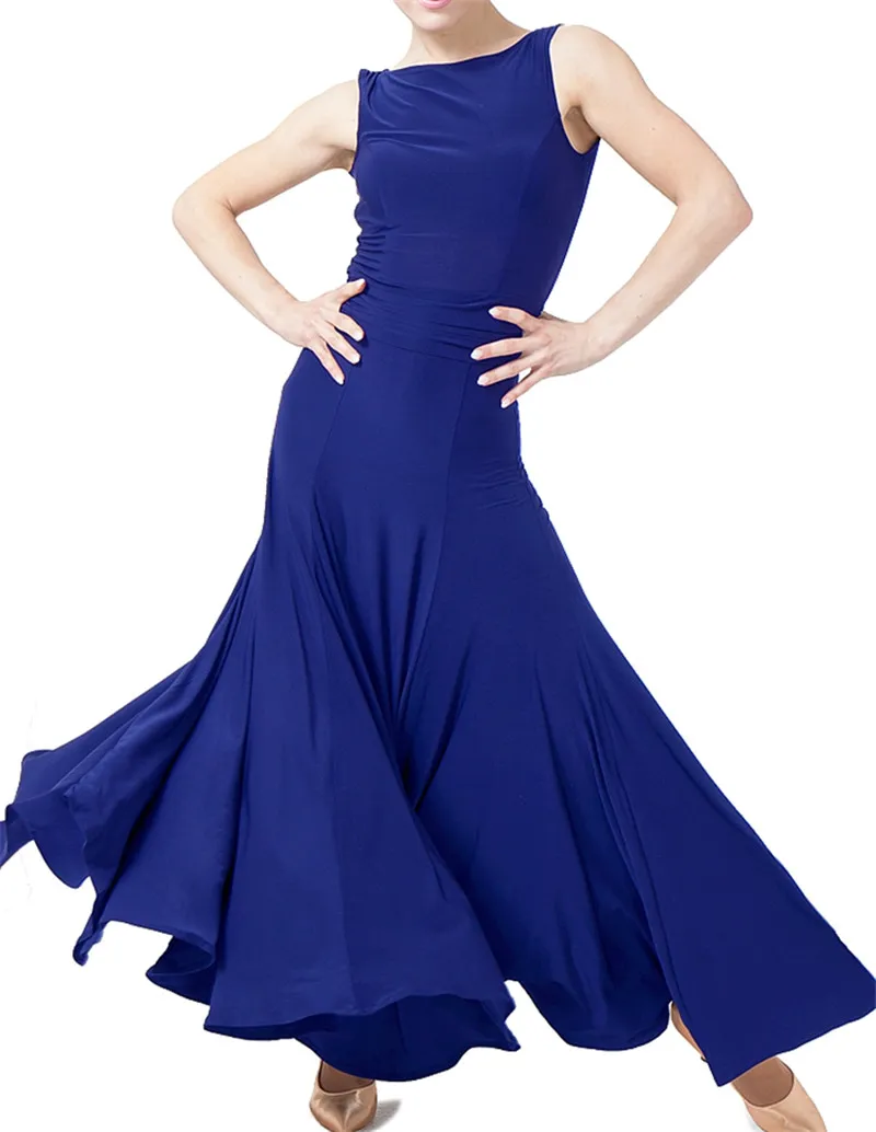 Modern dance dress backless ballroom costume for women in spandex with ruffled rosette pattern, sizes S to 2XL from Dhgate Stage Wear - price 61.29 Modern dance dress backless ballroom costume for women in spandex with ruffled rosette pattern, sizes S to 2XL from Dhgate Stage Wear - price 61.29