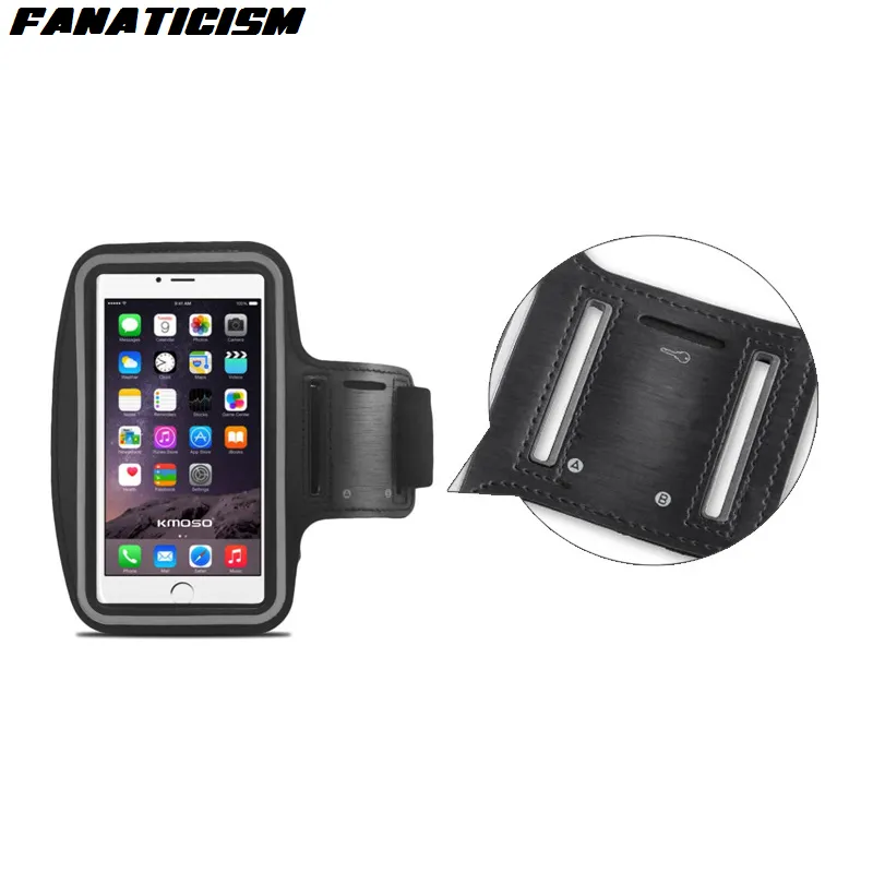 Sport Arm Band Case pour iPhone 11 pro XR Xs Max 7 6s Plus Samsung S20 Étanche Running Phone Bag Pouch Phone Cover