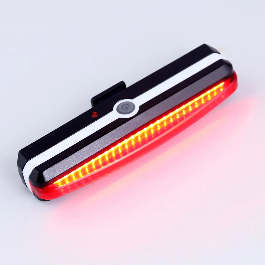 Belysning USB Uppladdningsbar LED Bike Light Super Bright 370 Lumens Framåtljus Set