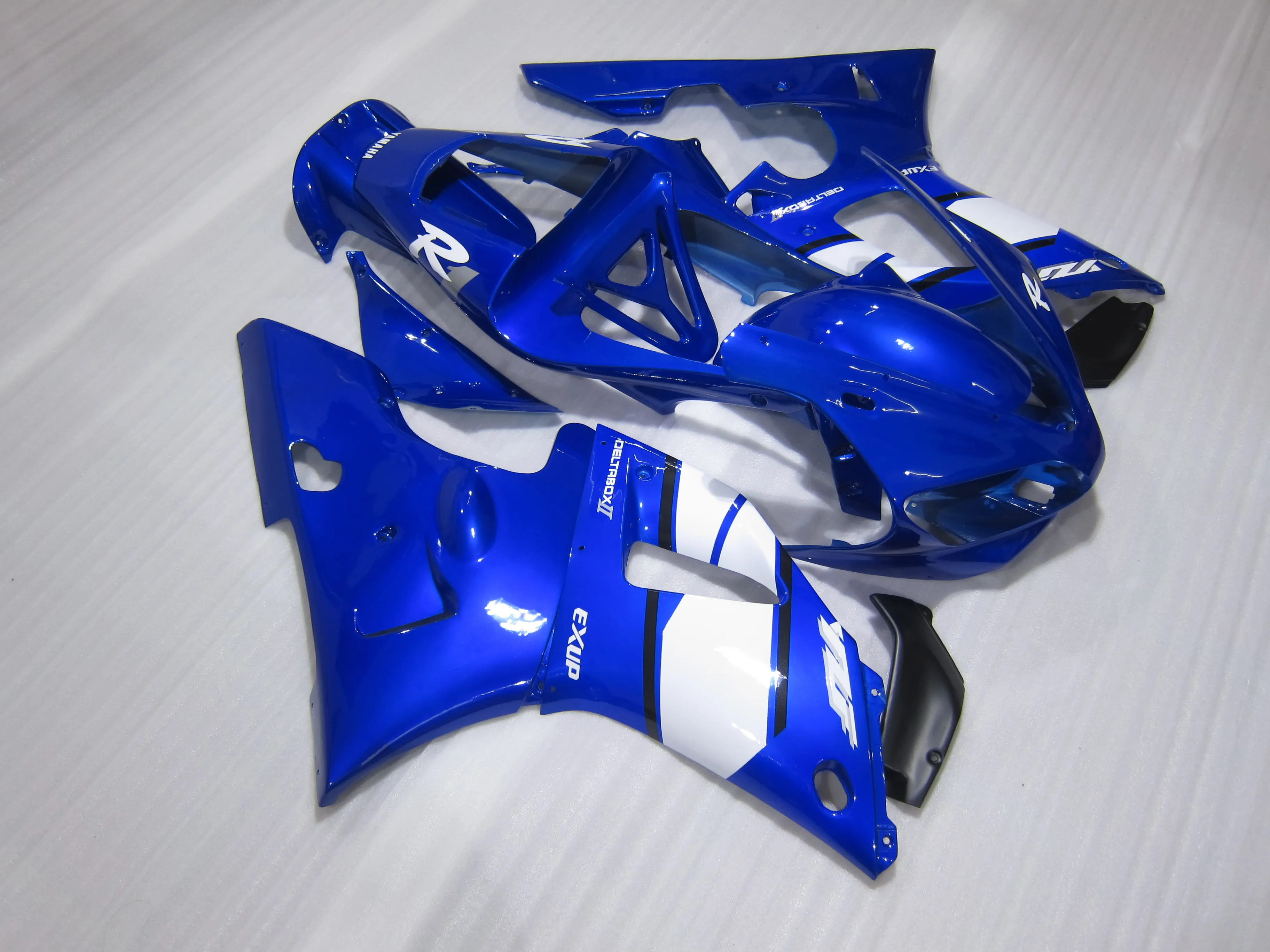 ABS Plastic Fairing Kit voor Yamaha YZF R1 2000 2001 Blue Backings Set YZFR1 00 01 OT15