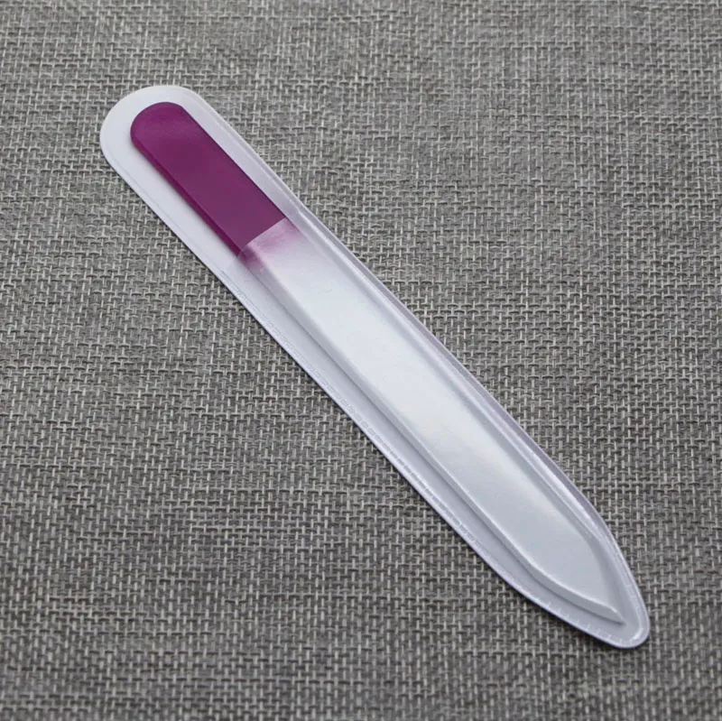 55quot Crystal Glass Nail Files New Manicure Multicolor Beautiful For Manicure UV Polish Tool Shipnf0142238128