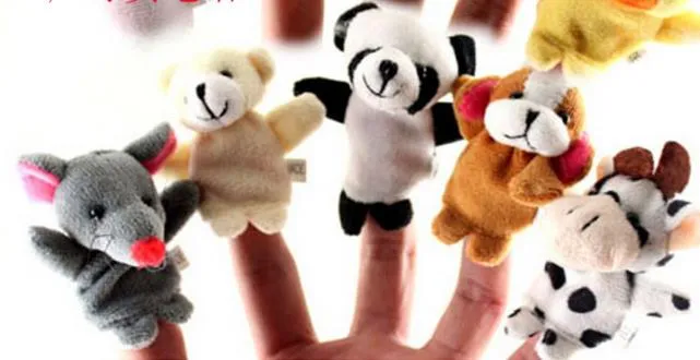 Animaux Marionnettes à doigts Bon outil pour raconter une histoire Jouets de dessin animé pour bébé Poupée en peluche Enfants Enfant Fête de Noël Cadeau Drop Shippi5620037