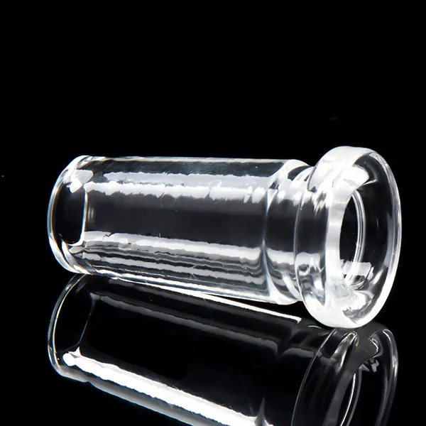 Bonne qualité adaptateur en verre court accessoires pour fumeurs 14mm femelle à 19mm mâle adaptateurs polis 10mm femelle à 14mm mâle