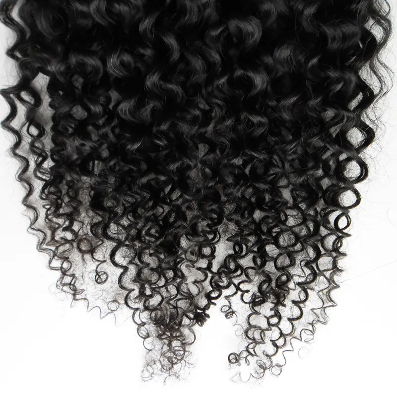 African American Clip In Human Hair Extensions 100G 120G Natural Black Afro Kinky Curly Clip