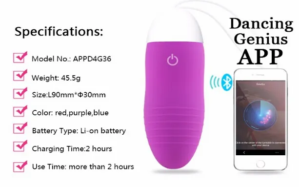 EggsBullets vibrateur Bluetooth sans fil, jouet sexuel, application intelligente Android, télécommande, Mini joli œuf, produits 2558352