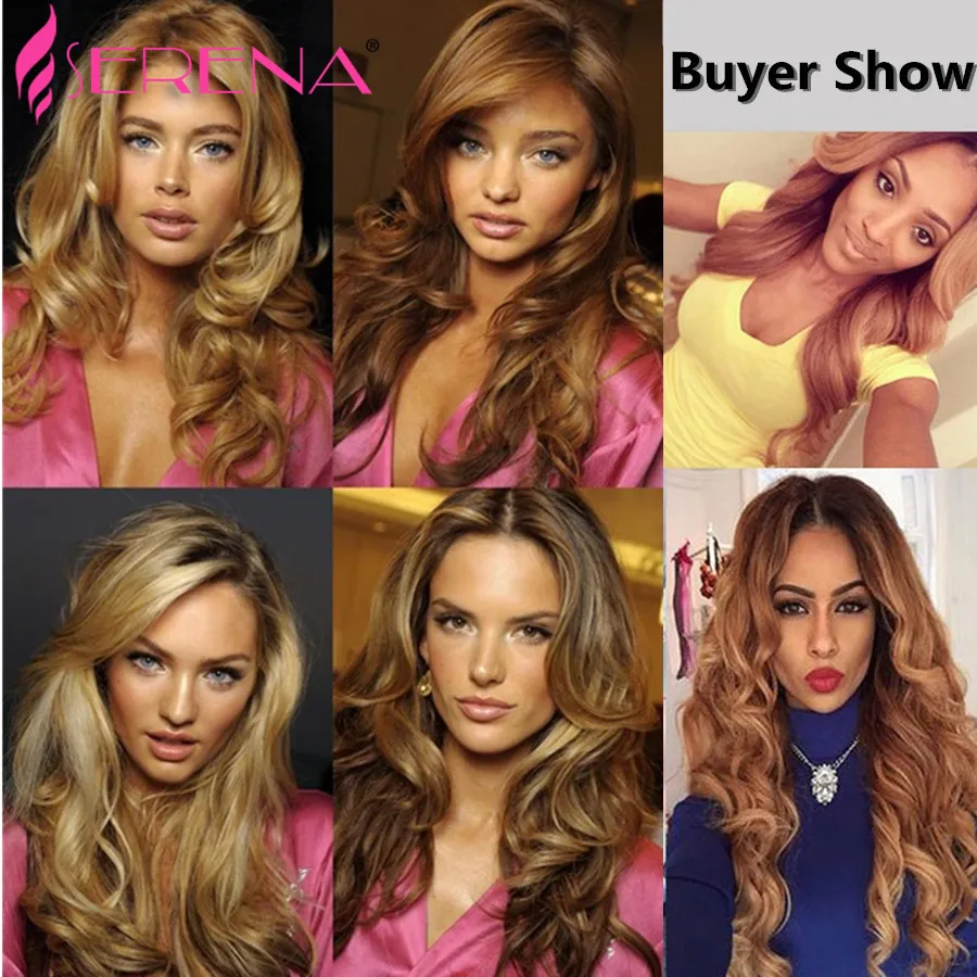 60% OFF! Honey Blonde Extensions Peruvian 10"-30" Human Hair Weave Weft #Hair Extension Body Wave Wet and Wavy bridal