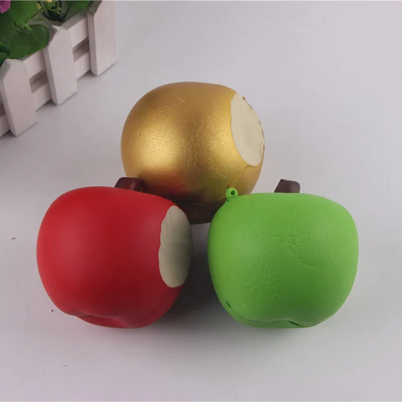 Forma de frutas Squishy Descompressão Brinquedo Multi Color Squishies Simulação Apple Lenta Rebound Telefone Cintas Charme Pingente 7 5 cm CR