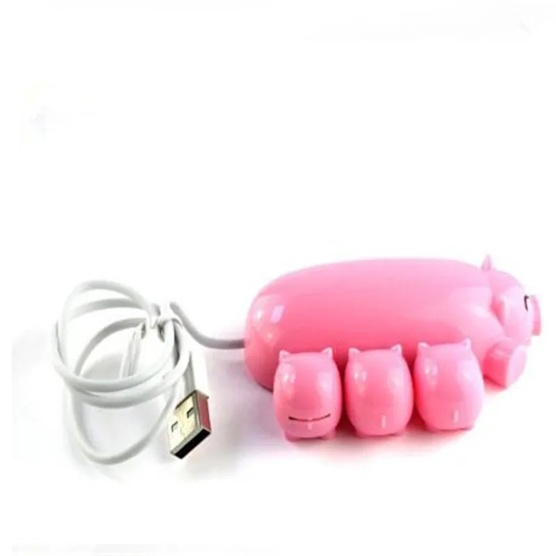 Creative Pig Hubs USB Splitter do komputera Laptop PC Akcesoria Uniwersalne piasty USB 2.0 3 porty Ładowarka podróżna Adapter ZPG043