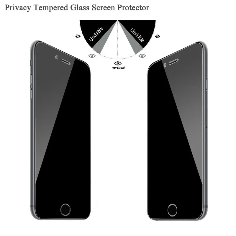 Protecteur d'écran de film anti-espion pour Apple iphone XS Max XR iphone 11 Pro Max 8 Plus 6 6s 7 Plus SE 2020 verre trempé de confidentialité An7514285