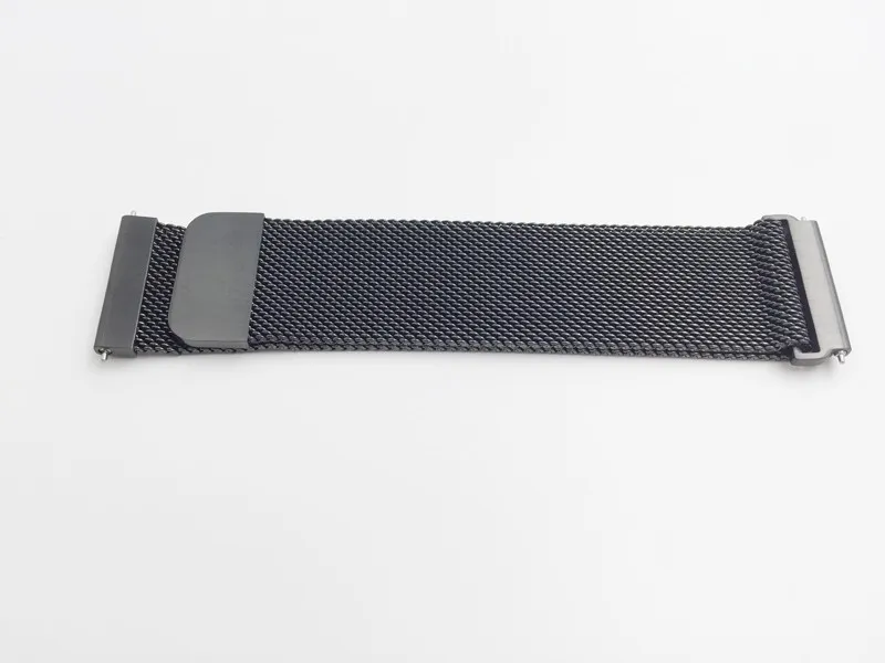 22mm Magnetyczna Milanese Loop For Samsung Gear S3 Klasyczny S3 Frontier Zegarek Pasek Bransoletka Pasek Ze Stali Nierdzewnej Zespół Czarny Sliver