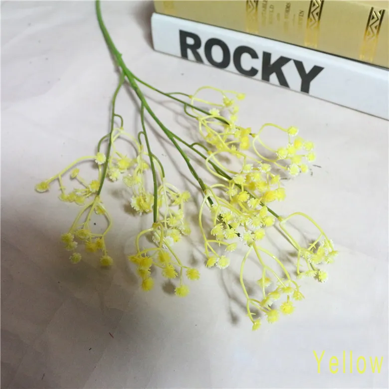 45cm Yapay Pu Gypsophila Gelin Buket Düğün Çiçekleri Sahte Babybreath Çiçekler Noel Partisi Masa Dekorasyon Buket