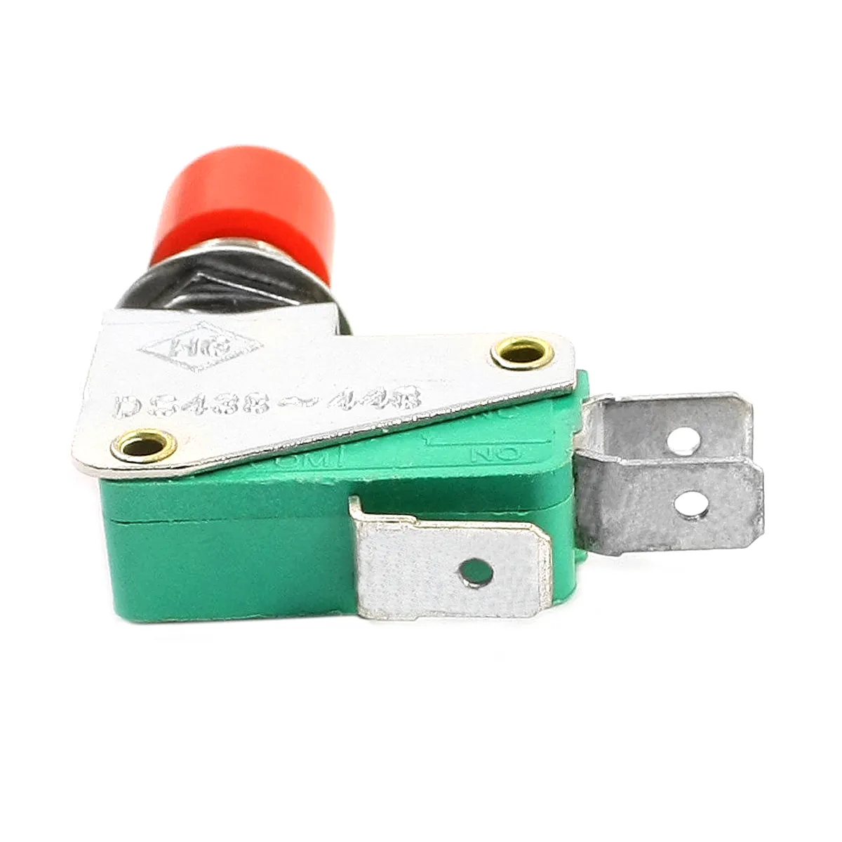 AC 125 V / 250 V 16A SPDT NENHUM NC Momentary Cap Botão Interruptor Micro DS438 Vermelho B00443