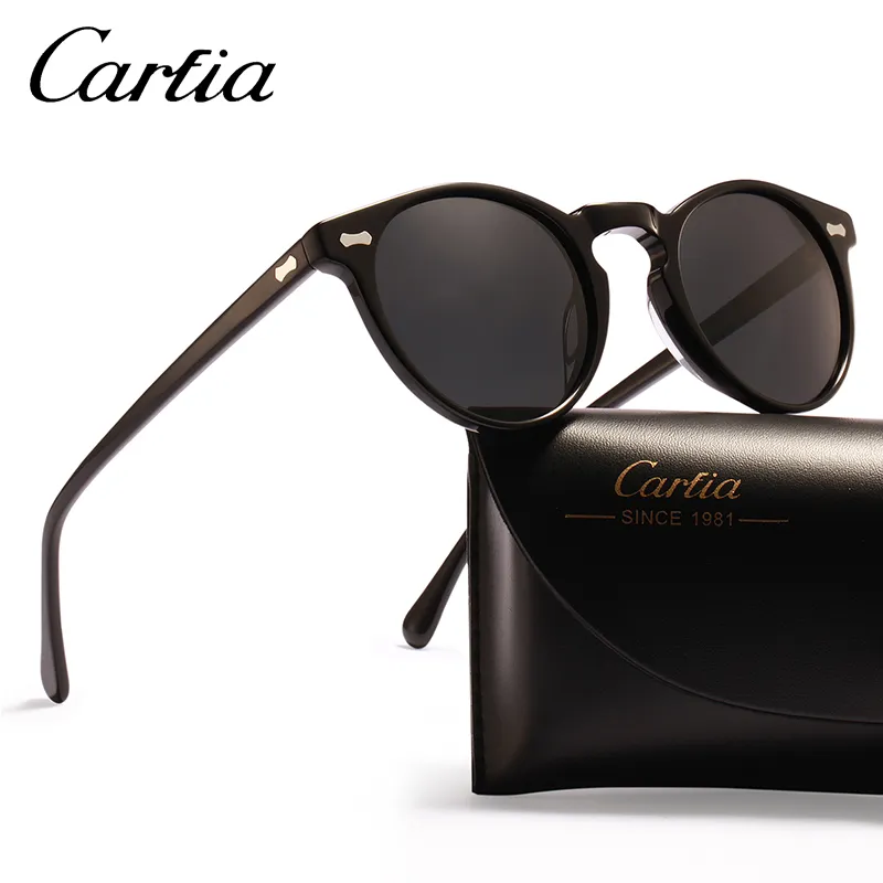 Поляризованные солнцезащитные очки Carfia 5288 Овальные дизайнерские солнцезащитные очки для женщин мужчины защита от ультрафиолета Ататная смола 3 цвета с коробкой