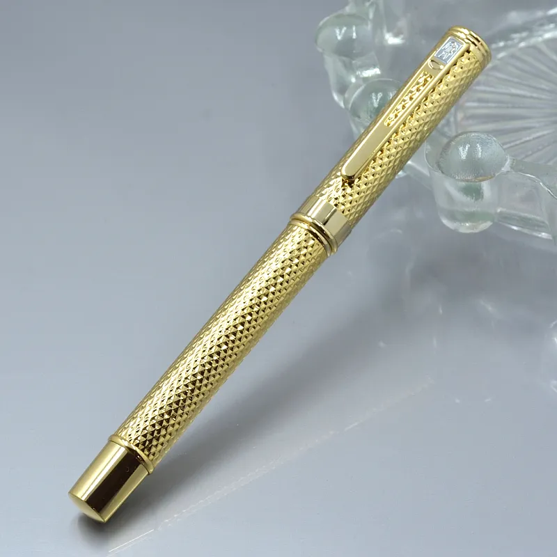 high quality crocodile M nib Gold metal fountain pen school office stationery fashion writing ink pens For birthday gift