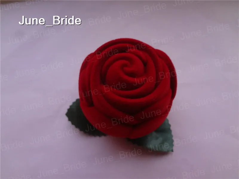 Real Po Cute Red Rose Favor Box Wedding Bomboniere Bridal Candy or Ring Favor Holder Boxes Shower Party Wedding Supplies 100 Pi2338381830
