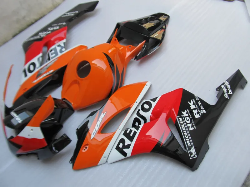 Spritzguss-Kunststoff-Verkleidungsset für Honda CBR1000RR 04 05 Orange Schwarz Verkleidungsset CBR1000RR 2004 2005 OT08