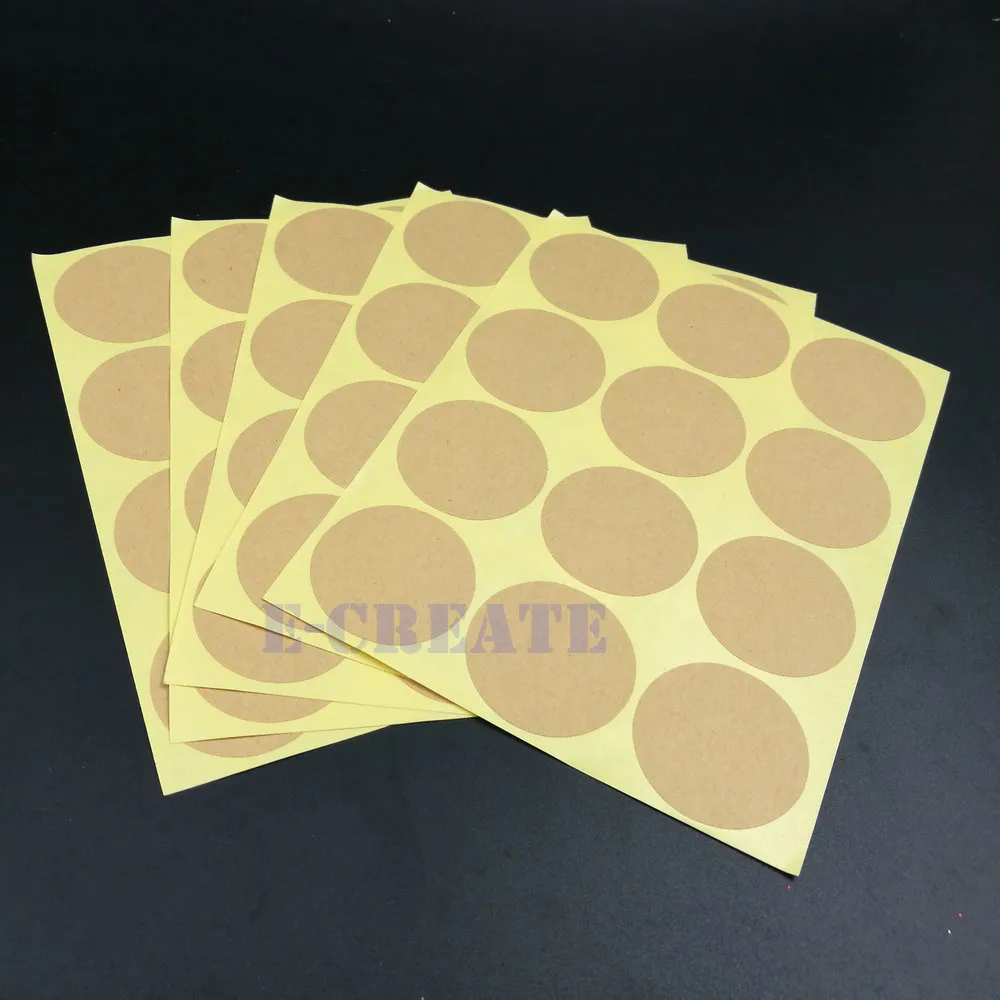 Autocollant entier fait à la main 3535 mm Vierge Kraft Étiquette Kraft Sticker DIY Fabriqué pour le gâteau cadeau Baking Sceding Sticker6719887