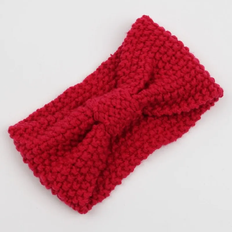 2017 neue Häkeln Gestrickte Stirnband Mit Bowknot Mehrfarbige Feste Turban Kopfbedeckungen Ohren Warme Hand Wrap Zubehör Für Frauen