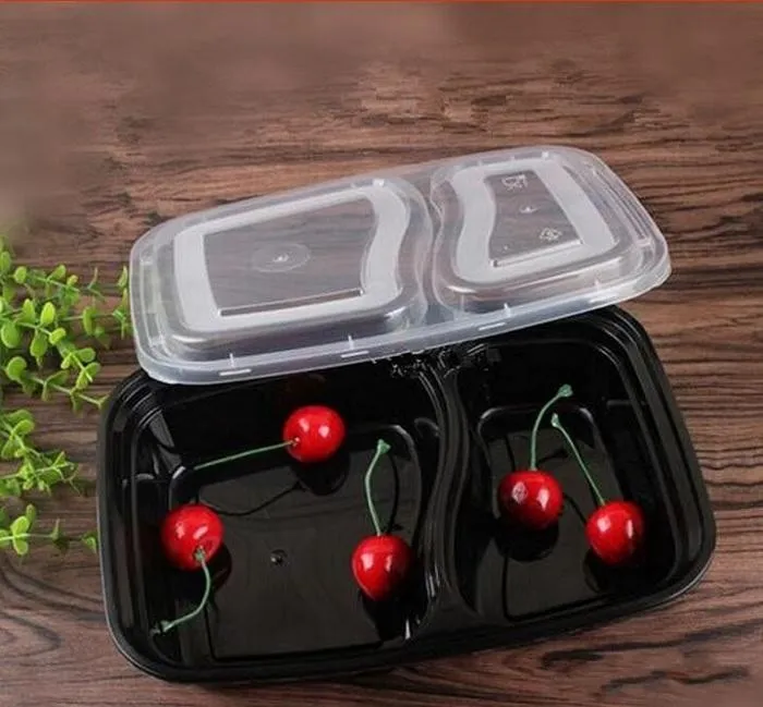 Jednorazowy mikrofalówka Przechowywanie żywności Safe Meal Prep Pojemniki Lunch Box Kids Container Tableware Bento Dinner DHL