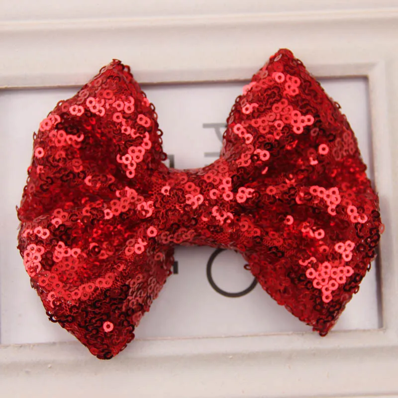 Baby Girls Hairpins Barrettes Kids Paillette Sequin Clipper Big Bows With Metal Teeth Clip Boutique Hair Accessories KFJ348856164