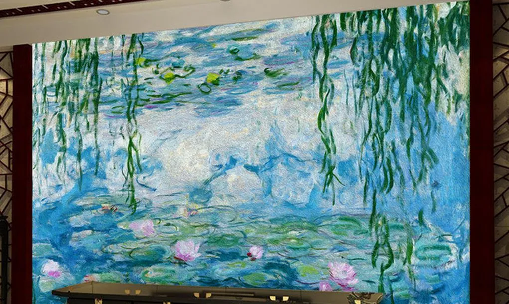 Sfondo da parati da parete Diamond Diamond Custom Blue Ocean nuoto delfino Coral Fish TV sfondo 3D Wallpaper Walls2804759