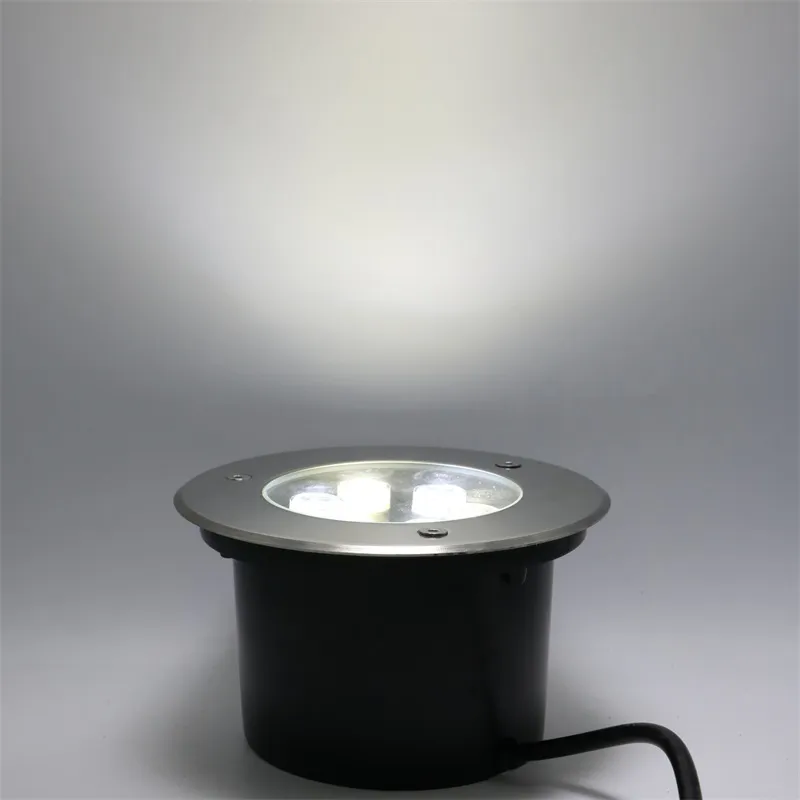 6 * 1W 6W Led Light Underground AC85 ~ 265V impermeável IP67 Outdoor Enterrado Path Garden Spot Recesso Inground Lighting