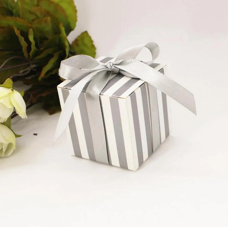 100шт картонная полоса конфеты коробка конфет коробки для свадьбы душа ребенка пользу подарок