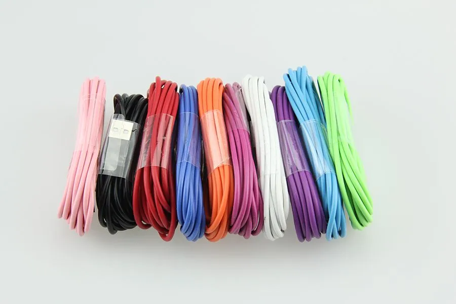 Högkvalitativ mikro USB-kabel / V8 1m 2m 3m USB Calbe för Samsung S3 S4 S5 Xiaomi MI4 3 HTC Laddning Laddare Kablar 300pcs / Lot