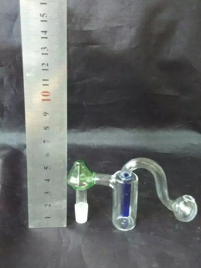 wholesalers New Stained glass bent at right angles pot, hookah, bong, pipe fittings