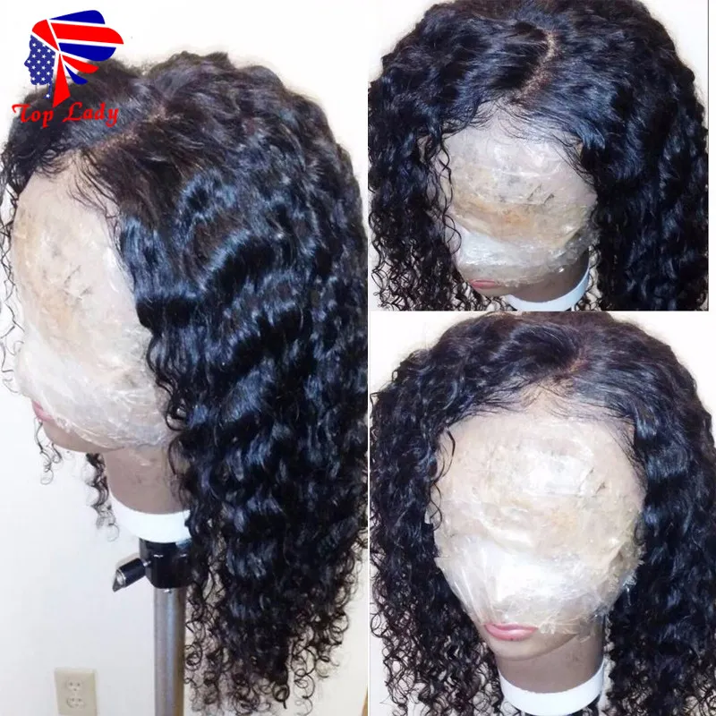 Moda longa Longa peruca de cabelo sintético e curto de alta qualidade Lace Front Wig Wig Kinky Curly Synthetic Lace Front 3771813