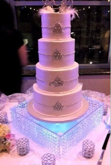 Supporto Per Cupcake In Acrilico Trasparente A 4 Piani Quadrati: Alzata Per Dolci, Torte E Dessert, Ideale Per Matrimoni E Feste, Con Piedini Antiscivolo - 2