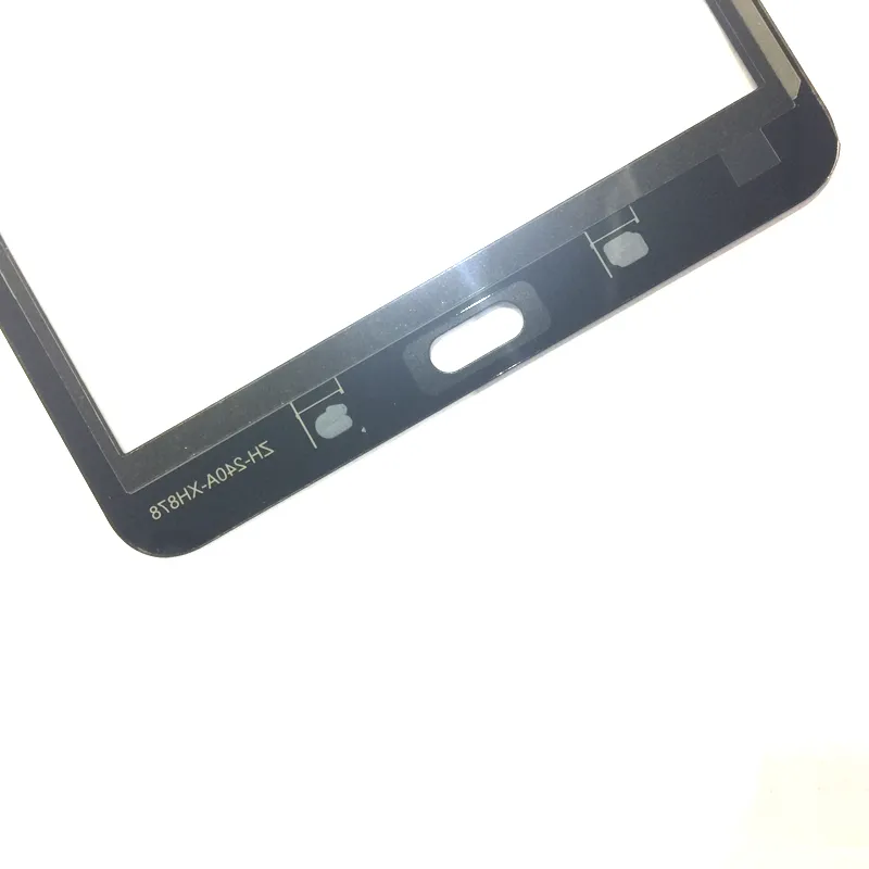 محول رقمي لجهاز Samsung Galaxy Tab E 8.0 T377 T375 بدون لاصق ولا يوجد فتحة للسماعة باللون الأسود