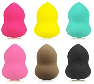 Großhandel 1000 Stück Make-up-Schwämme Pro Beauty Sponge Foundation Blending Sponge Applikatoren Puderquaste 10 Farben 32 * 46 mm