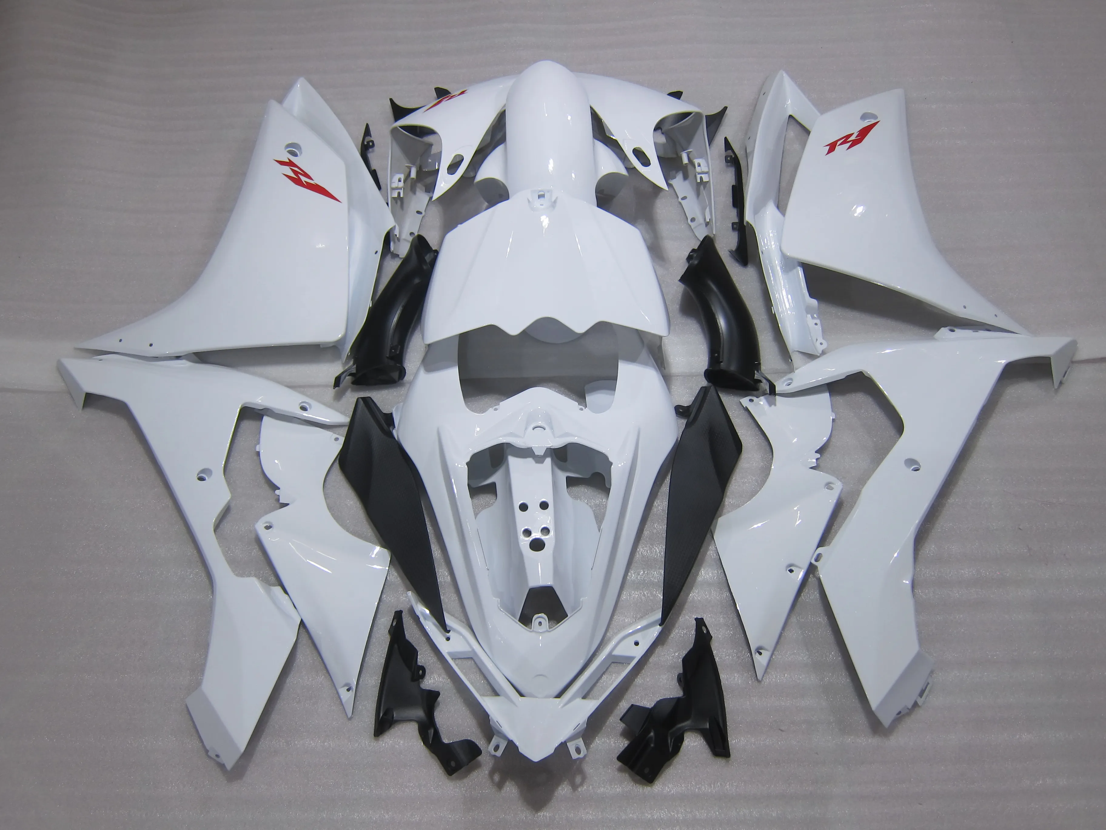 مجموعة هدايا مجانية من 7 قوالب للحقن لـ Yamaha YZF R1 07 08 fairings white set YZFR1 2007 2008 OT24