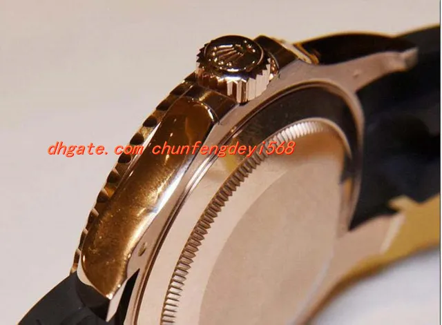 أزياء ساعة اليد الفاخرة 116655 وردة الذهب 40MM مربع والأوراق التلقائي ساعات رجالية ساعات
