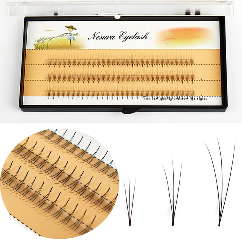 6/8/9/10/11/12/14mm 0.07 C Curl 3D Individual Mink False Eyelashes Extension Soft Black Fake False Eye Lashes