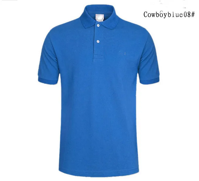 20 цвет! 2017 летняя вышивка поло рубашка мужская рубашка с коротким рукавом мужчины мужчины спортивные повседневные футболки гольф рубашки нам размер S-6XL
