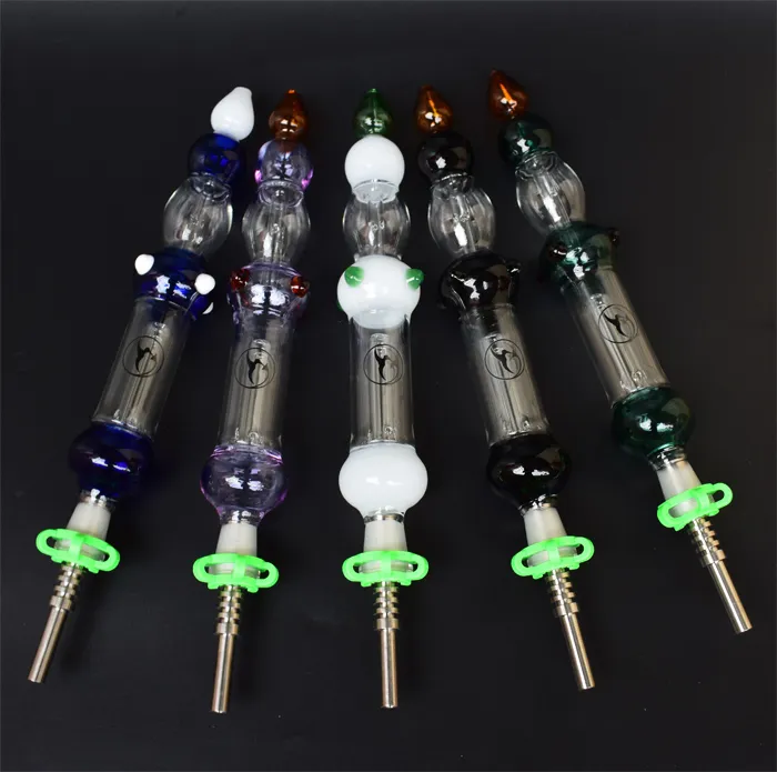 2020 Neu Kommen Nectar Collector 2.0 Micro NC Rohr mit GR 2 Titan Nagel Glas Pfeife Glas Mini Bong Freies Schiff