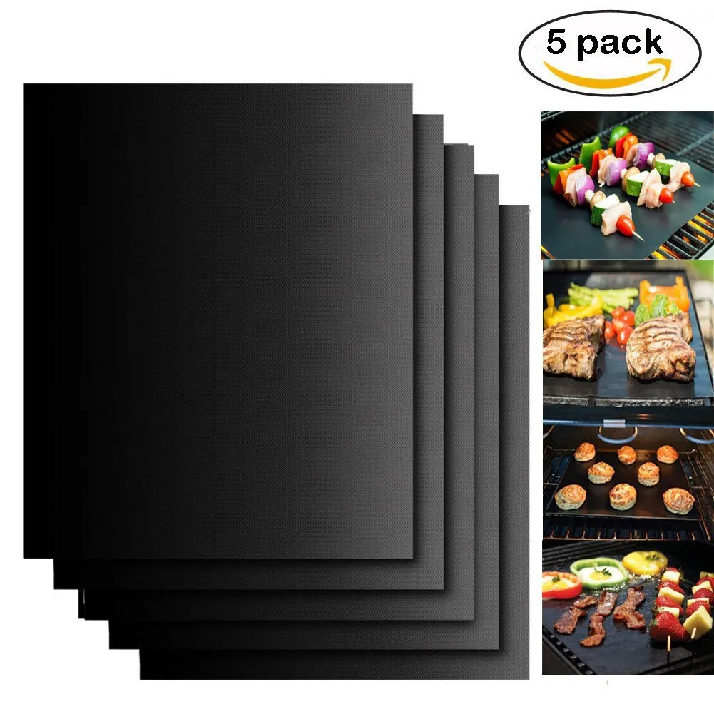 silicone mat Barbecue Tool Accessories Baking Bake Mat Oven Liner Reusable Non-Stick BBQ Grill Mats 16" X 13"