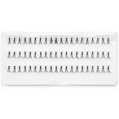 12 MM False Eyelashes 10 Pack/Pack  Natural Long Lasting Handmade Grafting Black Stems Thick False Eye Lashes Eyelashes B