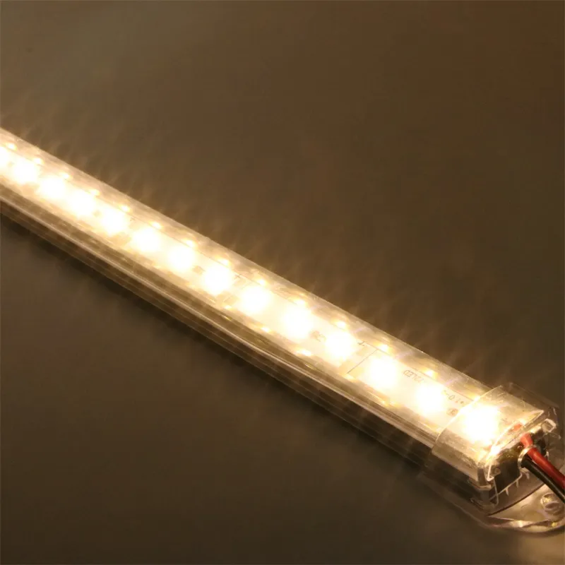 Super Bright Hard Rigid Bar Light DC12V 36 72 LED SMD 5630/5730 Aluminiumlegering LED-band Ljus för skåp LED med lock