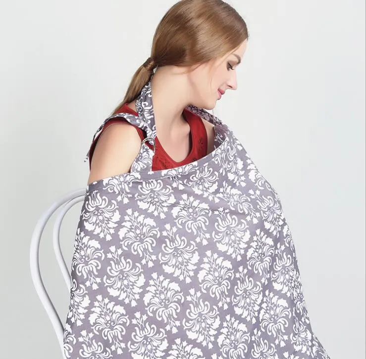 Baby Canopy Nursing Cover Stretchy Infinity Buggy Cover Amning Koppling Varukorg