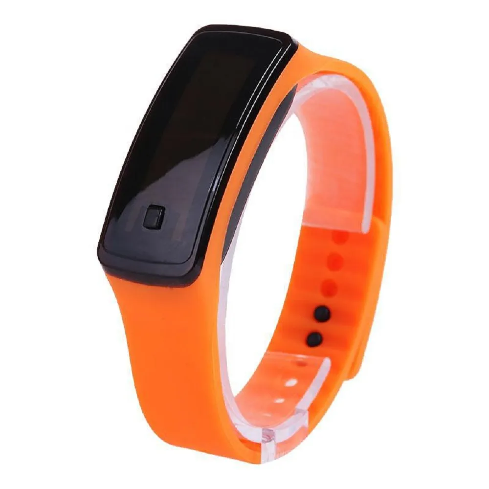 Haute qualité unisexe LED étanche en silicone intelligent bande montre numérique sport montre-bracelet pour homme femme