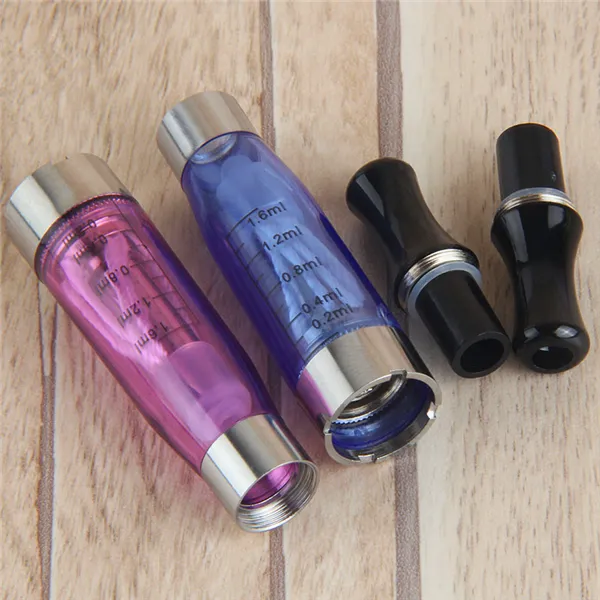 MOQ 1st CE4 Atomizer eGo Clearomizer 1,6ml 2,4ohm ångtank Elektronisk cigarett för e-cigg batteri 8 färger 4 vekar CE4+ CE5