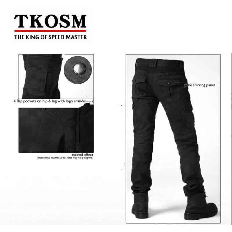 TKOSM 2017 KOMINE MOTORPOOL UBS06 Motocross Pants Motorcycle Men039s offroad Outdoor Jeans Cycling Pant With Protect Equipment3059548